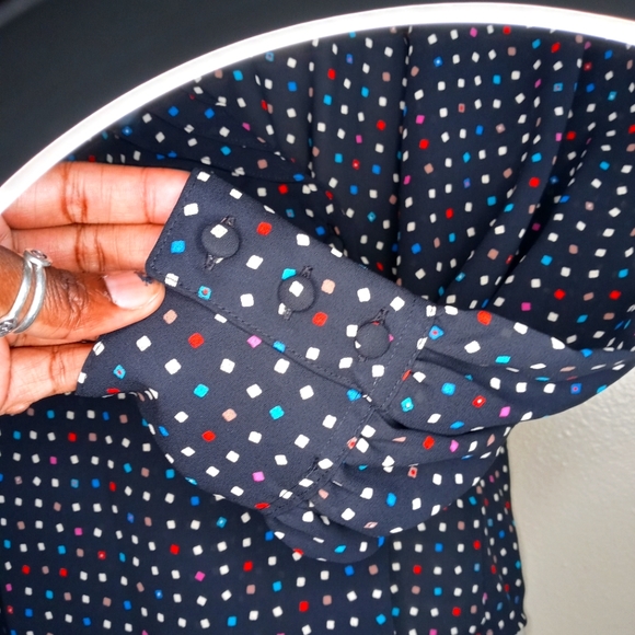 Ruffled Cross Body Blouse - Picture 4 of 6